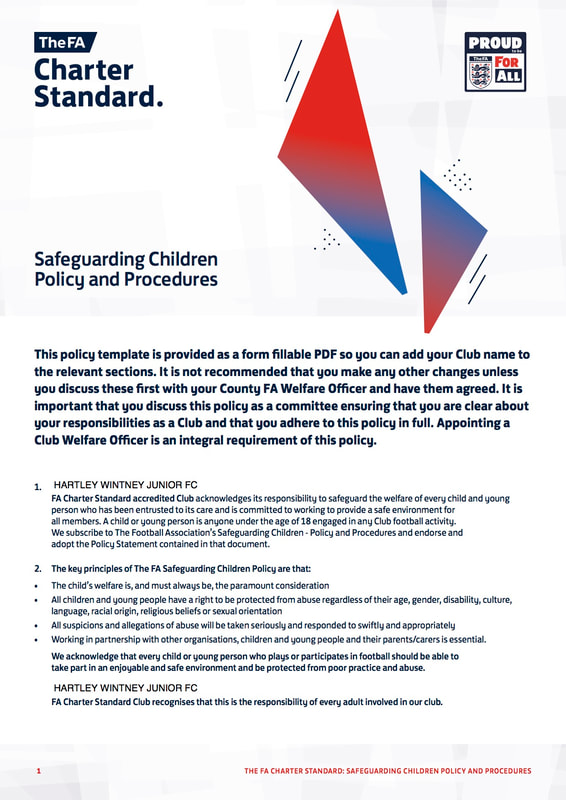 HWJFC The FA Charter Standard Safeguarding Policy and Procedures